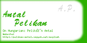 antal pelikan business card